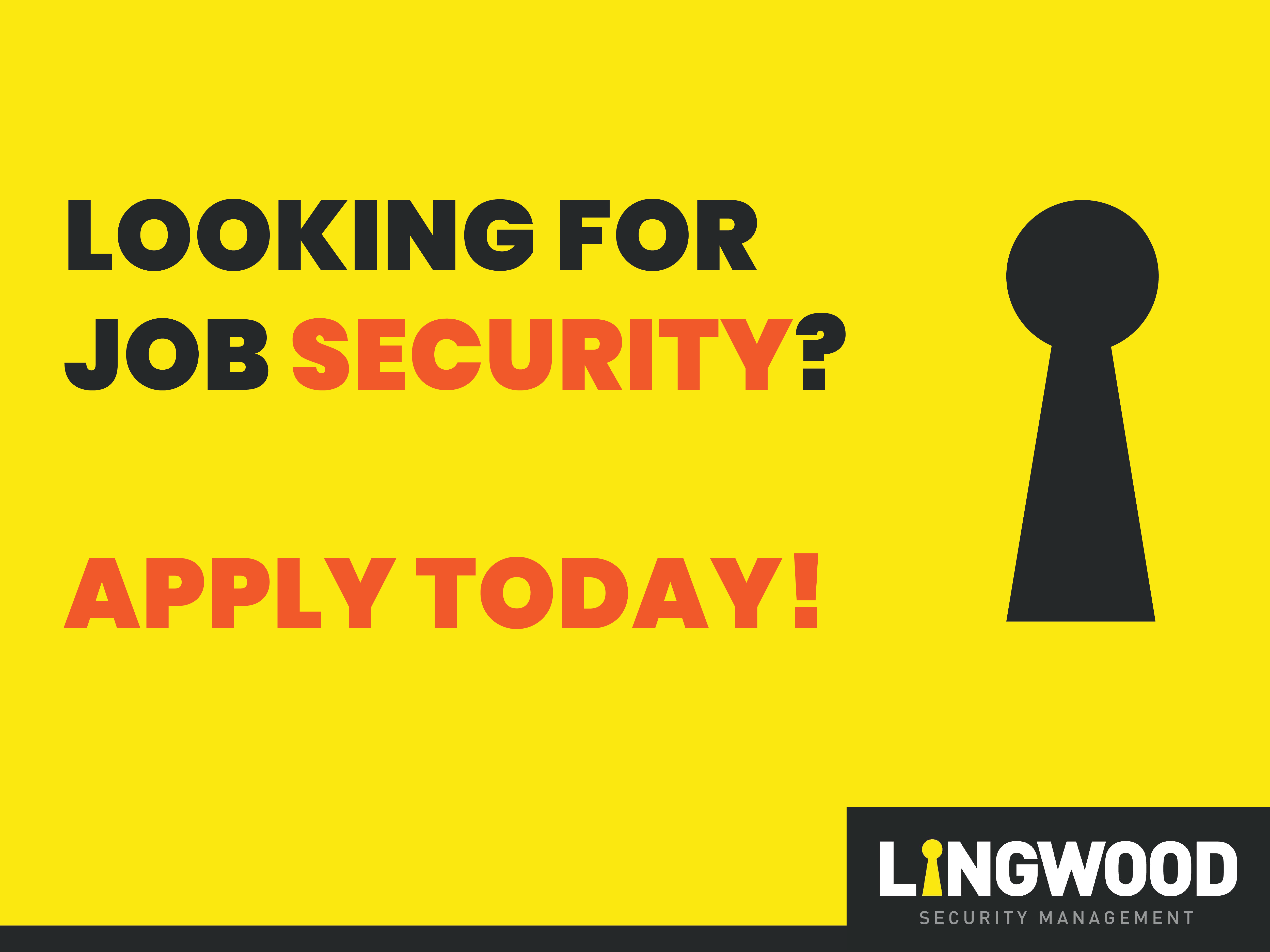 Job opportunities at Lingwood Security